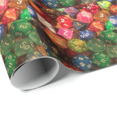 Fun Dice-ontwerp voor gamers Cadeaupapier (Rol Hoek)