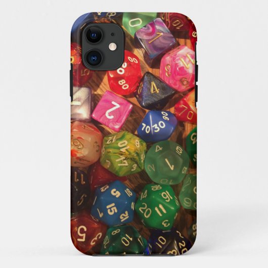 Fun Dice-ontwerp voor gamers Case-Mate iPhone Case (Achterkant)