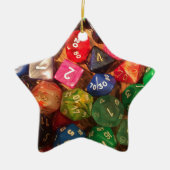 Fun Dice-ontwerp voor gamers Keramisch Ornament (Voorkant)