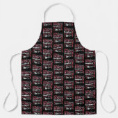 Fun Dice Pink Black Bunco Schort (Voorkant)