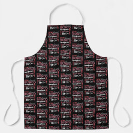 Fun Dice Pink Black Bunco Schort