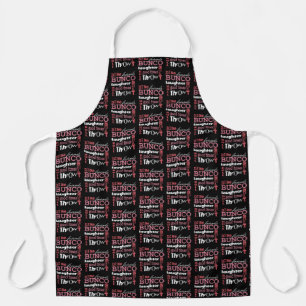 Fun Dice Pink Black Bunco Schort