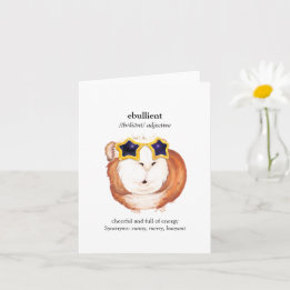 Fun Dictionary Guinea Pig Greetings Kaart