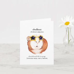 Fun Dictionary Guinea Pig Greetings Kaart