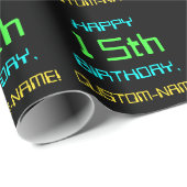 Fun Digital Computing 15th Birthday Cadeaupapier (Rol Hoek)