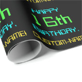 Fun Digital Computing 16th Birthday Cadeaupapier (Rol Hoek)