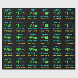 Fun Digital Computing Thare 99th Birthday Cadeaupapier