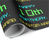 Fun Digital Computing Threaded 10th Birthday Cadeaupapier (Rol Hoek)