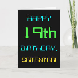 Fun Digital Computing Threaded 19th Birthday Kaart