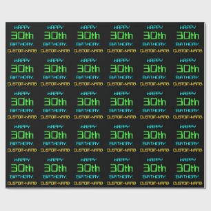 Fun Digital Computing Threaded 30th Birthday Cadeaupapier