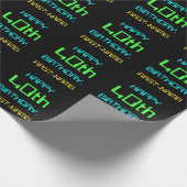 Fun Digital Computing Threaded 40th Birthday Cadeaupapier (Hoek)