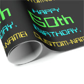 Fun Digital Computing Threaded 60th Birthday Cadeaupapier (Rol Hoek)