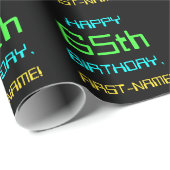 Fun Digital Computing Threaded 65th Birthday Cadeaupapier (Rol Hoek)