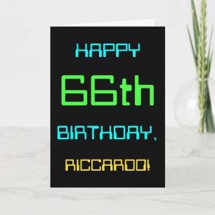 Fun Digital Computing Threaded 66th Birthday Kaart
