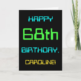 Fun Digital Computing Threaded 68th Birthday Kaart