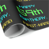 Fun Digital Computing Threaded 69th Birthday Cadeaupapier (Rol Hoek)