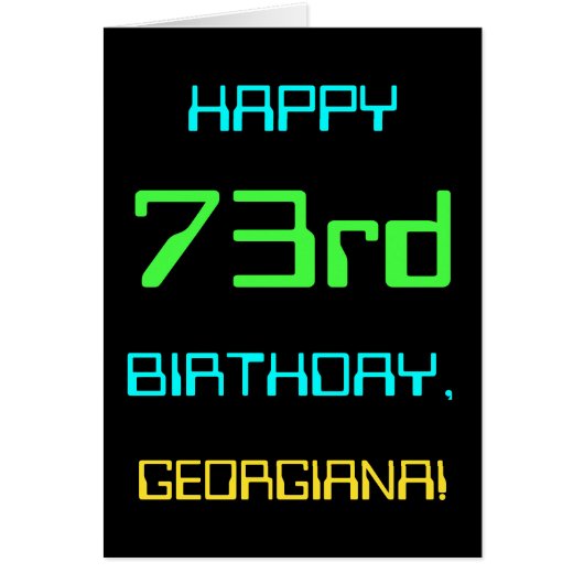 Fun Digital Computing Threaded 73rd Birthday (Voorkant)