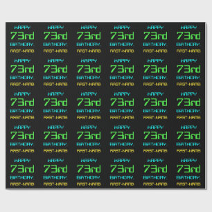 Fun Digital Computing Threaded 73rd Birthday Cadeaupapier