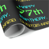 Fun Digital Computing Threaded 77th Birthday Cadeaupapier (Rol Hoek)