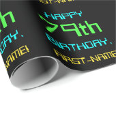 Fun Digital Computing Threaded 79th Birthday Cadeaupapier (Rol Hoek)