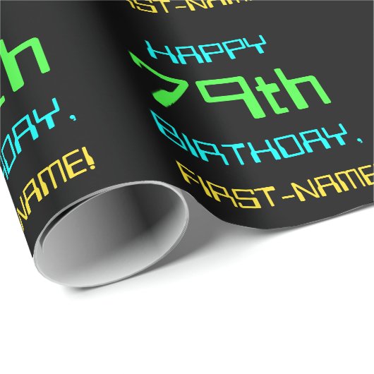 Fun Digital Computing Threaded 79th Birthday Cadeaupapier (Rol Hoek)