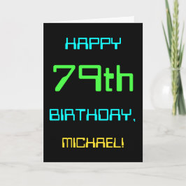 Fun Digital Computing Threaded 79th Birthday Kaart