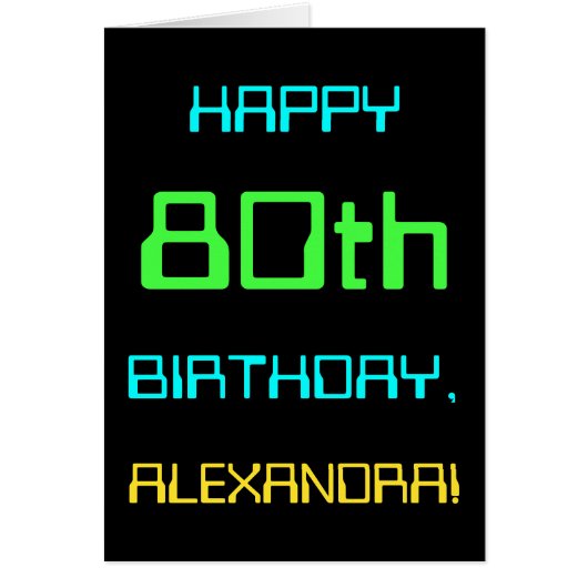 Fun Digital Computing Threaded 80th Birthday (Voorkant)