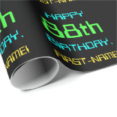 Fun Digital Computing Threaded 88th Birthday Cadeaupapier (Rol Hoek)