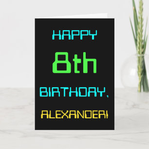 Fun Digital Computing Threaded 8th Birthday Kaart