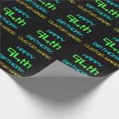 Fun Digital Computing Threaded 94th Birthday Cadeaupapier (Hoek)