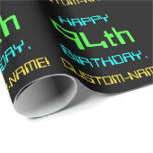 Fun Digital Computing Threaded 94th Birthday Cadeaupapier (Rol Hoek)