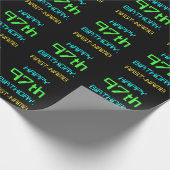 Fun Digital Computing Threaded 97th Birthday Cadeaupapier (Hoek)