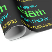 Fun Digital Computing Threaded 98th Birthday Cadeaupapier (Rol Hoek)