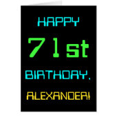 Fun Digital Computing Threated 71st Birthday (Voorkant)