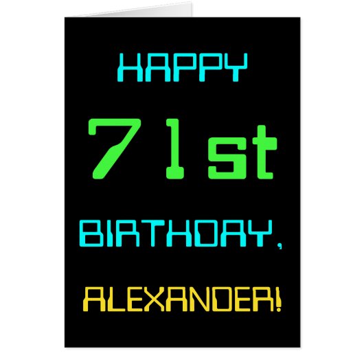 Fun Digital Computing Threated 71st Birthday (Voorkant)