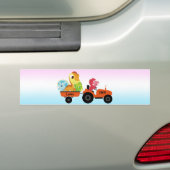 Fun DINO dinosaurus tractor Boerderij School Verja Bumpersticker (Op auto)