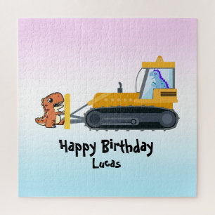 Fun DINO dinosaurus tractor Boerderij School Verja Legpuzzel