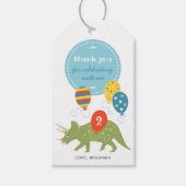 Fun Dinosaur Birthday Party Hartelijk dank Cadeaulabel (Voorkant)