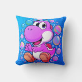 Fun Dinosaur Cartoon Pillow | Kinder kamer decor Kussen (Voorkant)