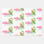 Fun dinosaur party favors, Wrapping paper, Kinder Inpakpapier Vel (Voorkant 3)