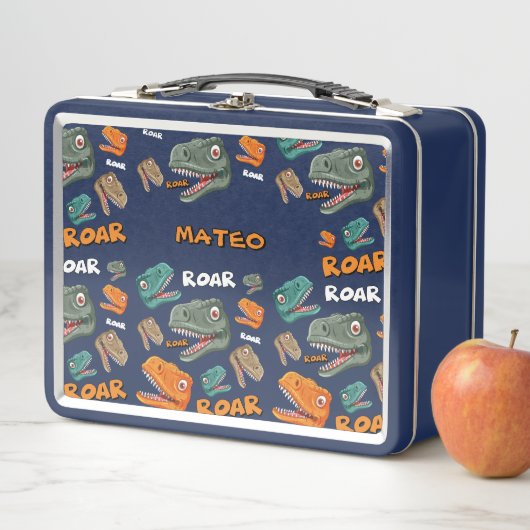 Fun dinosaur pattern for school kids (In situ)