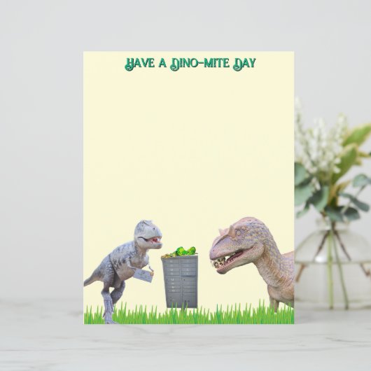 Fun Dinosaur Stationery (Staand voorkant)