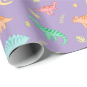 Fun Dinosaur Wrapping Paper Cadeaupapier (Rol Hoek)