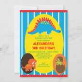 Fun Dinosaurs Birthday Uitnodiging (Voorkant)