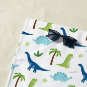Fun Dinosaurs Blues en Greens Strandlaken (In situ)