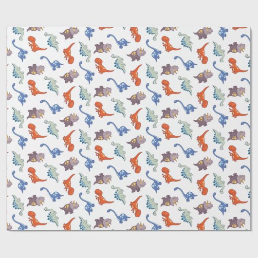 Fun Dinosaurs Cadeaupapier (Vlak)