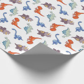 Fun Dinosaurs Cadeaupapier (Hoek)