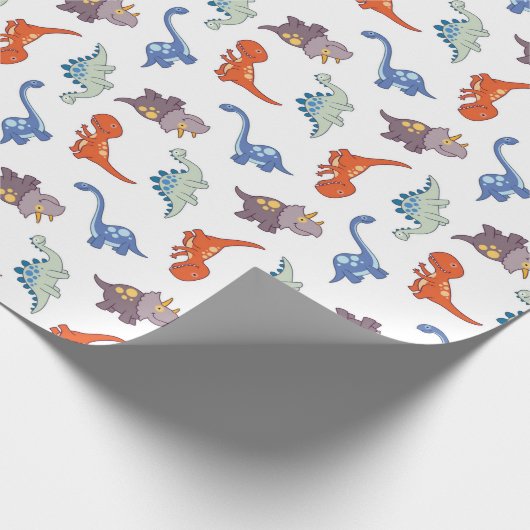 Fun Dinosaurs Cadeaupapier (Hoek)