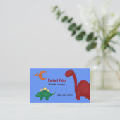 Fun Dinosaurs mammischaart Contactkaartje (Staand voorkant)