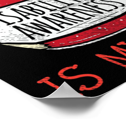 Fun Disabilities Support Gezegde Leuke Disability  Poster (Hoek)